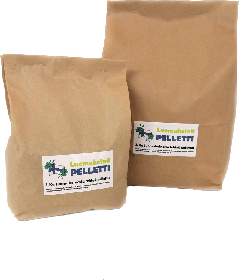 Luomu heinä pelletti